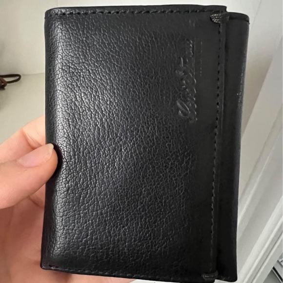 Vintage 90’S LEVI’S Strauss Men’s leather compact wallet brand new - Picture 3 of 5